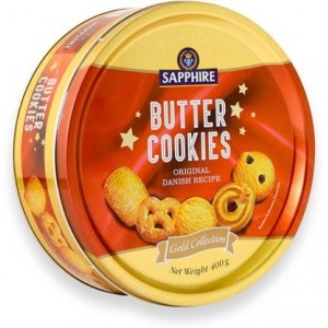 Sapphire Butter Cookies Tin-400g