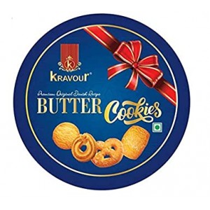 Kravour Butter Cookies Tin-400g